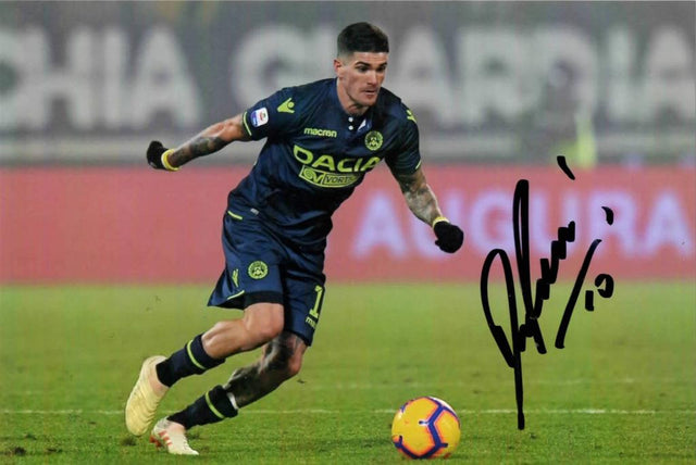Fotografia autografata Rodrigo De Paul maglia Udinese Calcio – autografo originale – Campione del Mondo Qatar 2022 – 15x10,2 cm