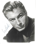 Fotografia autografata Lex Barker ritratto in bianco e nero primo piano – firma originale pennarello blu – 25,4x20,4 cm – condizioni Excellent