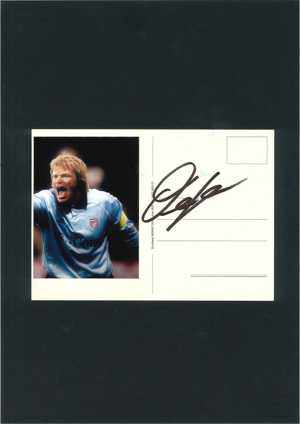 Cartolina Autografata Oliver Kahn – Bayern Monaco – Der Titan – 17x12 cm – COA Incluso