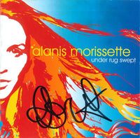 CD autografato Alanis Morissette Under Rug Swept – copertina firmata a pennarello nero – autografo originale Maverick 2002