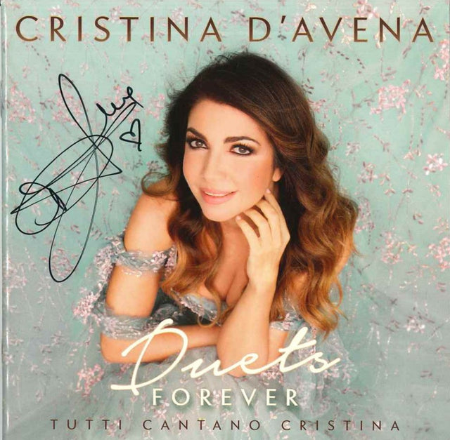 CD autografato Cristina D'Avena Duets Forever Tutti Cantano Cristina – copertina firmata pennarello nero – COA MTM Memorabilia