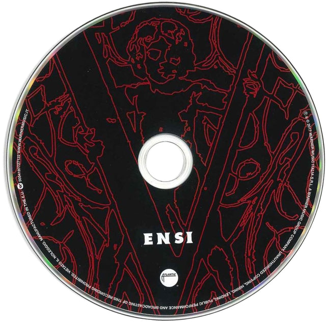 Disco CD Ensi V 2017 – Atlantic Warner – artwork rosso e nero