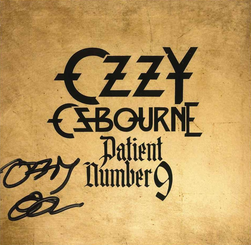 CD autografato Ozzy Osbourne Patient Number 9 – booklet interno con autografo originale a pennarello nero – ultimo album del Principe delle Tenebre – Excellent