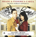 CD autografato Shade Federica Carta Senza Farlo Apposta Sanremo 2019 – due firme originali – MTM Memorabilia