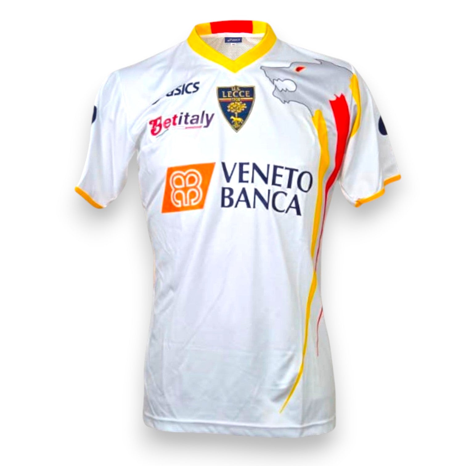 Maglia Lecce Away 2010-11 Player Issued Ernesto Chevantón numero 23 – Asics sponsor Veneto Banca – condizioni Excellent