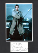Dettaglio dedica autografa originale Christopher Lambert "To Tullio Best Wishes" + foto promo Highlander – pezzo unico collezione cinema