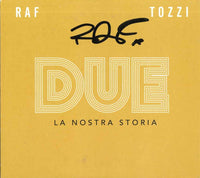 Doppio CD autografato Raf Due La Nostra Storia – copertina firmata a pennarello nero – autografo originale Raf