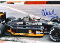 Foto autografata Luis Pérez-Sala alla guida della Minardi numero 24 in F1 1988 – autografo originale pennarello blu – condizioni Excellent