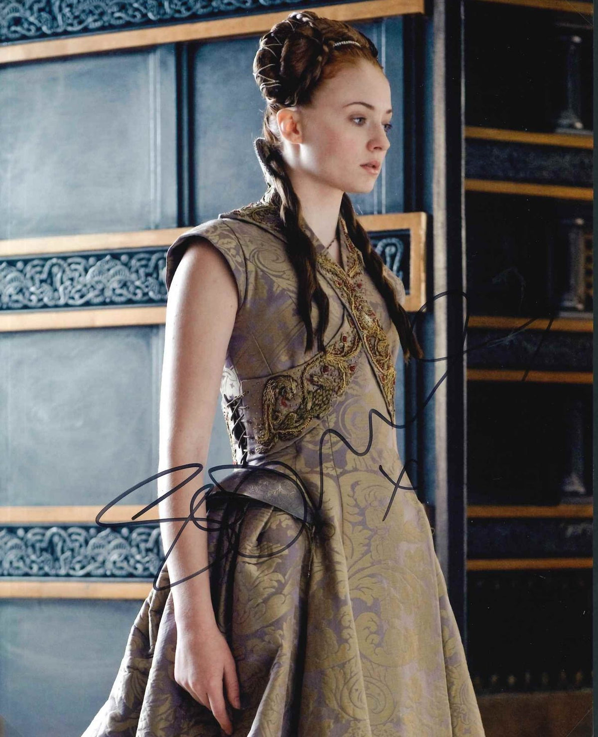 Fotografia autografata Sophie Turner nel ruolo di Sansa Stark, Game of Thrones