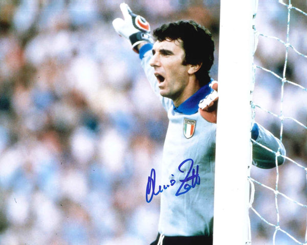 Fotografia Autografata Dino Zoff – Italia Mondiale 1982 – Capitano Campione del Mondo – 25x20 cm – COA Disponibile