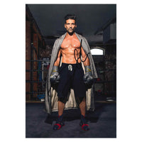 Fotografia autografata Frank Grillo in posa da pugile su sfondo bianco – attore Crossbones Marvel – autografo originale pennarello nero – cimelio cinema da collezione