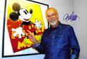 Fotografia autografata Giorgio Cavazzano opera Topolino pop art – autografo blu originale – MTM Memorabilia