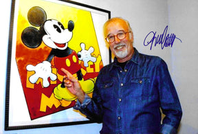 Fotografia autografata Giorgio Cavazzano opera Topolino pop art – autografo blu originale – MTM Memorabilia