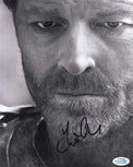 Fotografia autografata Iain Glen Ser Jorah Game of Thrones – ritratto intenso bianco e nero – autografo originale pennarello nero – doppio COA – condizioni Excellent