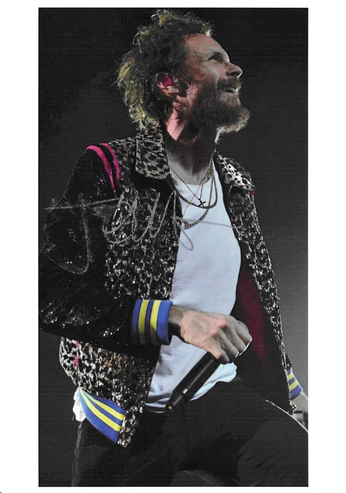 Fotografia autografata Jovanotti live concerto – autografo originale argento – MTM Memorabilia