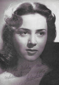 Fotografia vintage autografata Jula De Palma dedica originale anni 50 – cantante jazz – MTM Memorabilia
