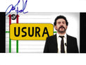 Fotografia autografata Luigi Pelazza Le Iene servizio usura – autografo blu originale – MTM Memorabilia