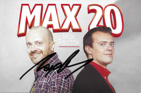 Fotografia autografata Max Pezzali Max 20 2013 – autografo originale pennarello nero – MTM Memorabilia