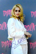 Fotografia autografata Miriam Leone Eva Kant Diabolik photocall – autografo blu originale – MTM Memorabilia
