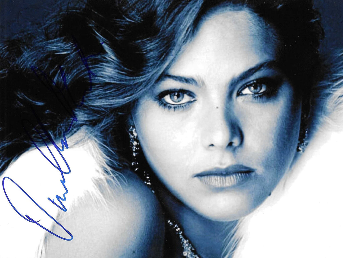 Fotografia autografata Ornella Muti ritratto artistico viraggio blu – autografo blu originale – MTM Memorabilia