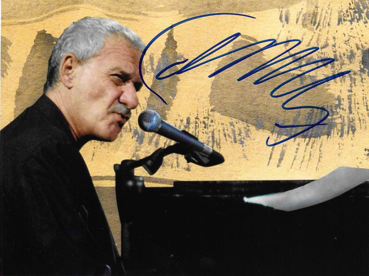 Fotografia autografata Paolo Conte live pianoforte concerto – autografo blu originale – MTM Memorabilia