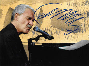 Fotografia autografata Paolo Conte live pianoforte concerto – autografo blu originale – MTM Memorabilia