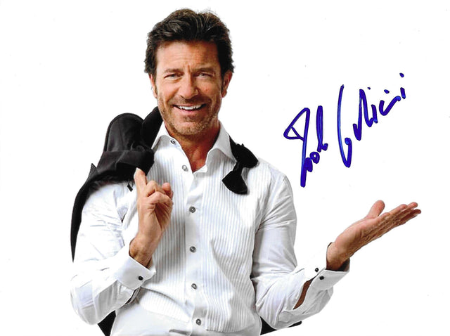 Fotografia autografata Paolo Conticini ritratto elegante smoking – autografo blu originale – MTM Memorabilia