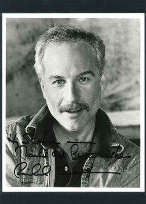 Fotografia autografata Richard Dreyfuss attore premio Oscar – ritratto vintage bianco e nero – autografo originale con dedica pennarello nero – condizioni Excellent