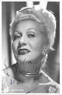 Fotografia vintage autografata Wanda Osiris dedica datata 1949 – diva rivista italiana – MTM Memorabilia
