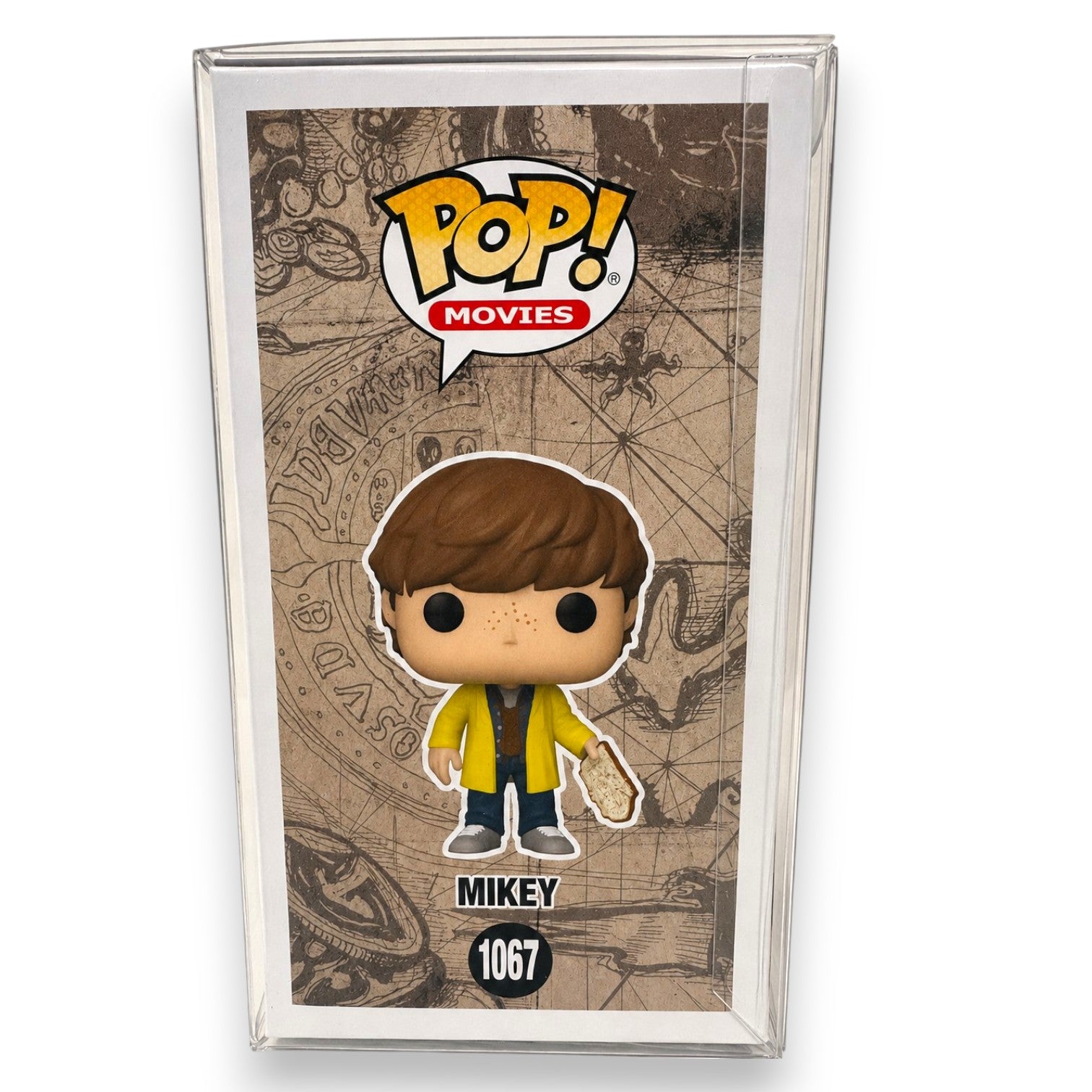 Funko POP The Goonies Mikey 1067 vista posteriore – box originale sigillato custodia rigida acrilica