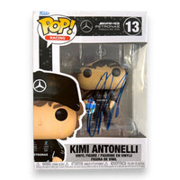Funko POP Racing numero 13 Kimi Antonelli autografato originale pennarello blu – Mercedes-AMG Petronas F1 Team – COA Associazione Autografia incluso