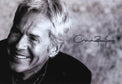 Fotografia autografata Claudio Baglioni – ritratto in bianco e nero – 29x20 cm – autografo originale pennarello nero – COA Associazione Autografia incluso