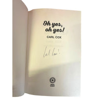 Autografo originale Carl Cox sulla pagina interna del libro Oh Yes Oh Yes White Rabbit