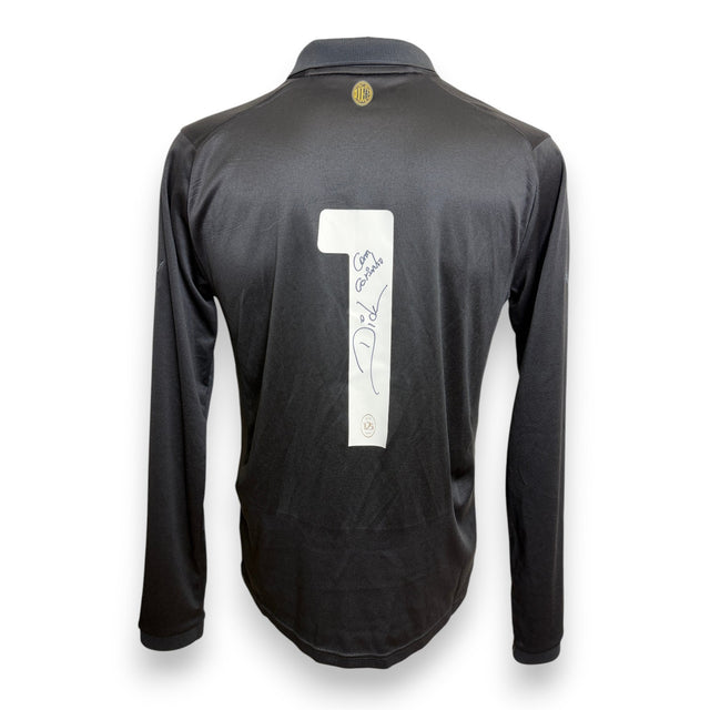 Retro maglia AC Milan 125 anniversario numero 1 portiere autografata Dida – inscription Com carinho pennarello