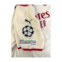 Dettaglio patch Champions League e UEFA Foundation manica maglia AC Milan Away 2021-22