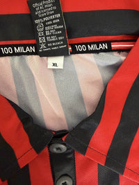 Etichetta interna 100 Milan Score Draw maglia AC Milan retro 1995-96 taglia XL – prodotto ufficiale licenziato