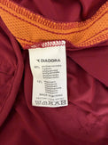 Etichetta lavaggio maglia AS Roma 2004-05 Diadora – 88% poliammide 12% elastane – Made in Bosnia factory code 0057207