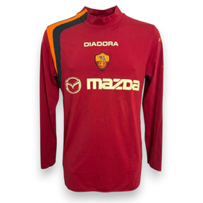 Maglia AS Roma Home 2004-05 Player Issued Diadora manica lunga – sponsor Mazda – stemma Lupa ASR – Limited Edition taglia XL