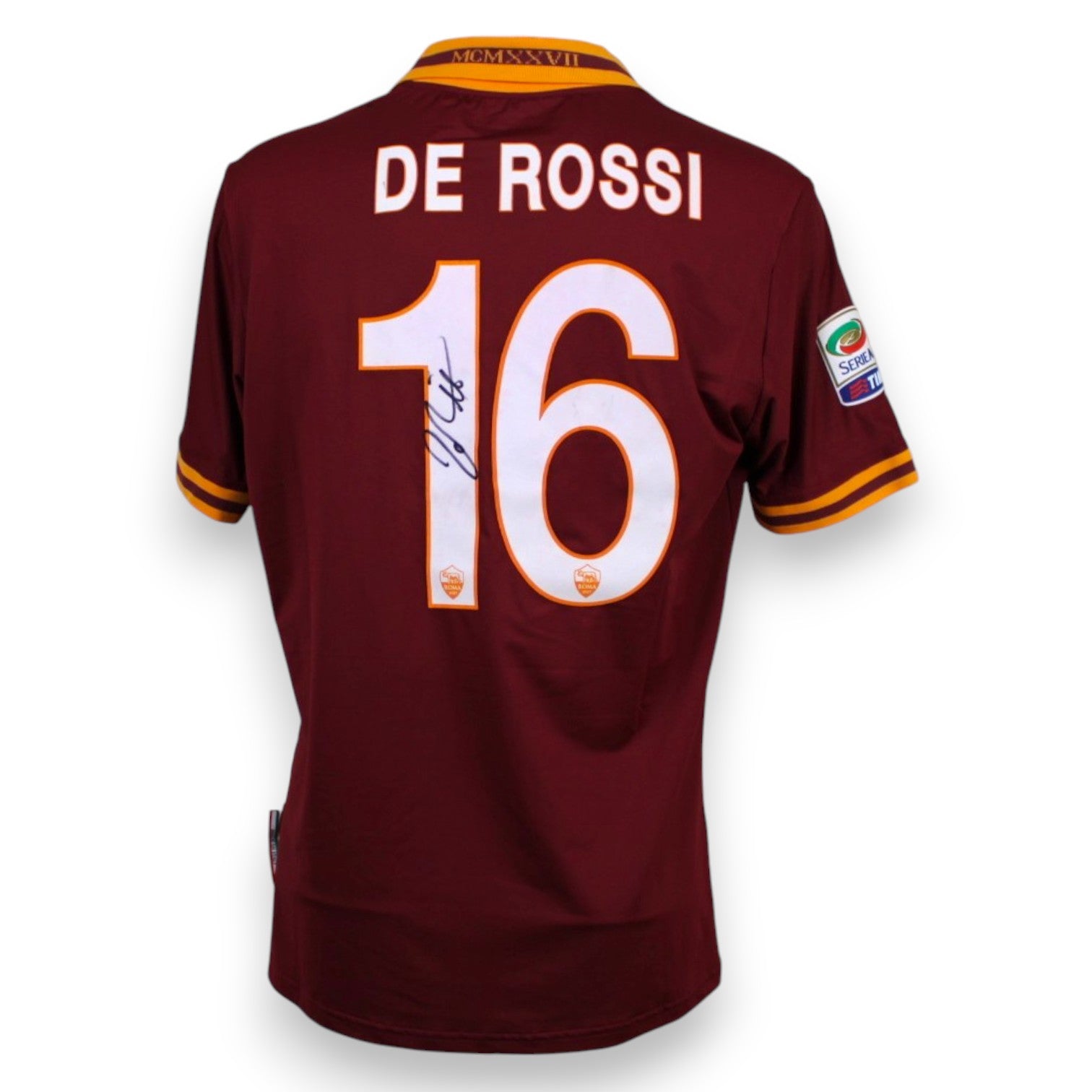 Roma De Rossi Home Jersey 2013/14 N.16 Signed Asics COA | MTM