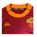 Colletto arancione e stemma lupetto AS Roma Home 2000-01 Kappa – Player Issued fornitura squadra