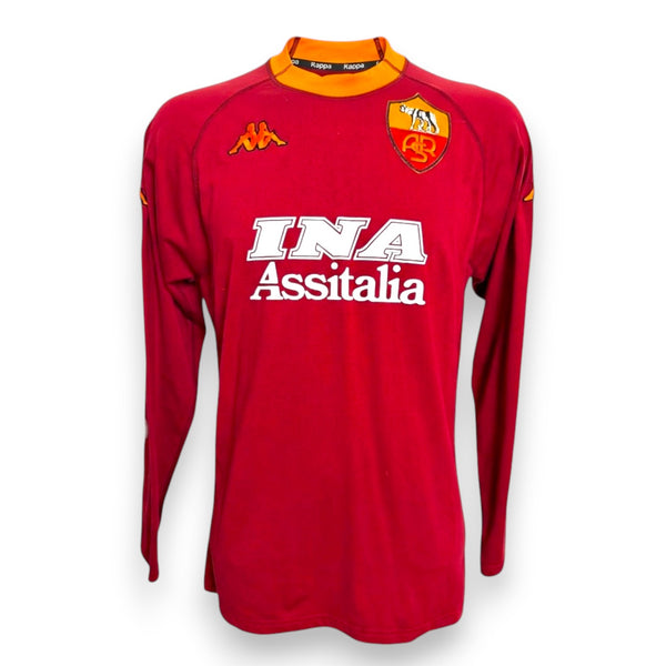 Maglia AS Roma Home 2000/01 Scudetto – Vincent Candela – N.32 – Player Issued Autografata – Kappa – Serie A – COA Incluso