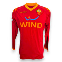 Maglia AS Roma Home 2009-10 Player Issued Kappa – sponsor Wind – colletto arancione lupetto – Alessio Cerci manica lunga