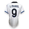Retro maglia Atalanta Away 2022/23 con nameset originale L. Muriel 9 e scritta Atalanta Bergamo