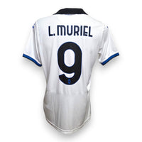 Retro maglia Atalanta Away 2022/23 con nameset originale L. Muriel 9 e scritta Atalanta Bergamo