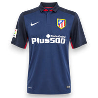 Maglia Atlético Madrid Away 2015-16 Carrasco Nike blu navy – sponsor Plus500 stemma Atlético e patch LFP