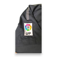Patch LFP manica maglia Barcellona Away 2011-12 Nike nera – dettaglio tessuto Dri-FIT