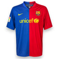 Maglia Barcellona Home 2008-09 Puyol Nike blaugrana half-and-half – sponsor unicef stemma FCB e patch LFP