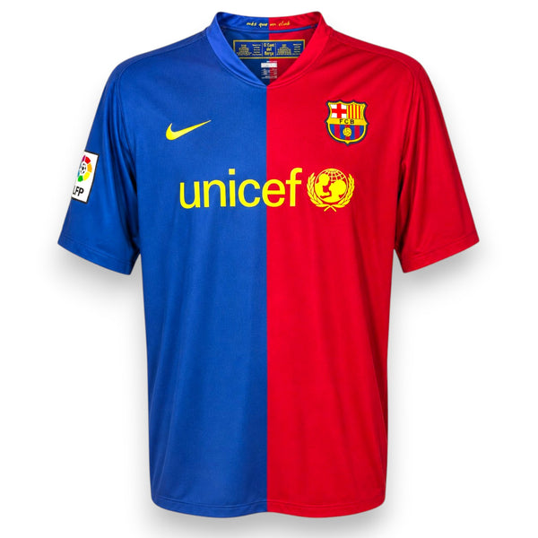 Maglia Barcellona Home 2008/09 – Puyol – N.5 – Store – Nike – Stagione Treble – unicef
