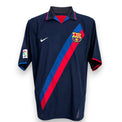Maglia Barcellona Third 2003-04 Ronaldinho numero 10 – Nike – banda diagonale blu e rossa – taglia XL condizioni Excellent