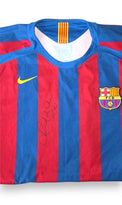 Colletto maglia FC Barcelona 2005-06 Nike Total 90 – bandierina catalana senyera verticale – stemma FCB blaugrana